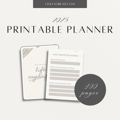 Printable 2025 Planner: Stay Organized and Achieve Your Goals